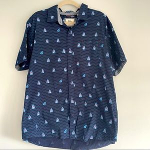 Rebel James & Charli Shark Pattern Short Sleeve Shirt